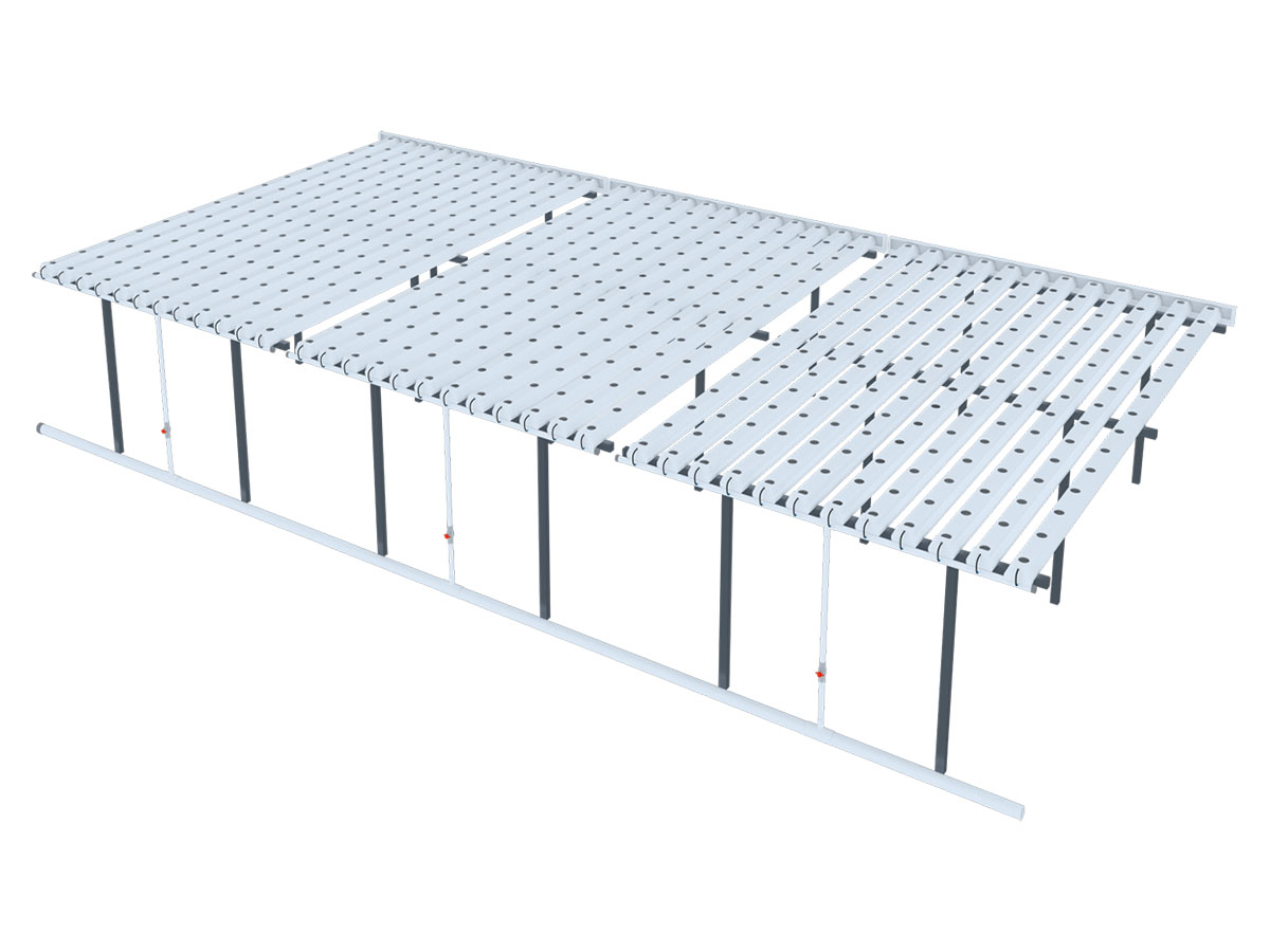 Hydroponic Leafy Greens System (Integrated Planting Trough)